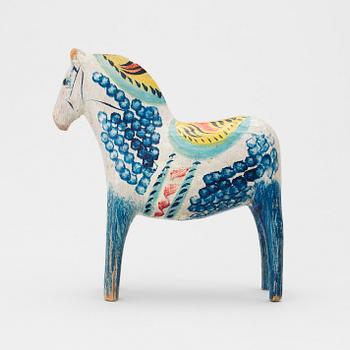 A painted folk art dala horse early 20th century.