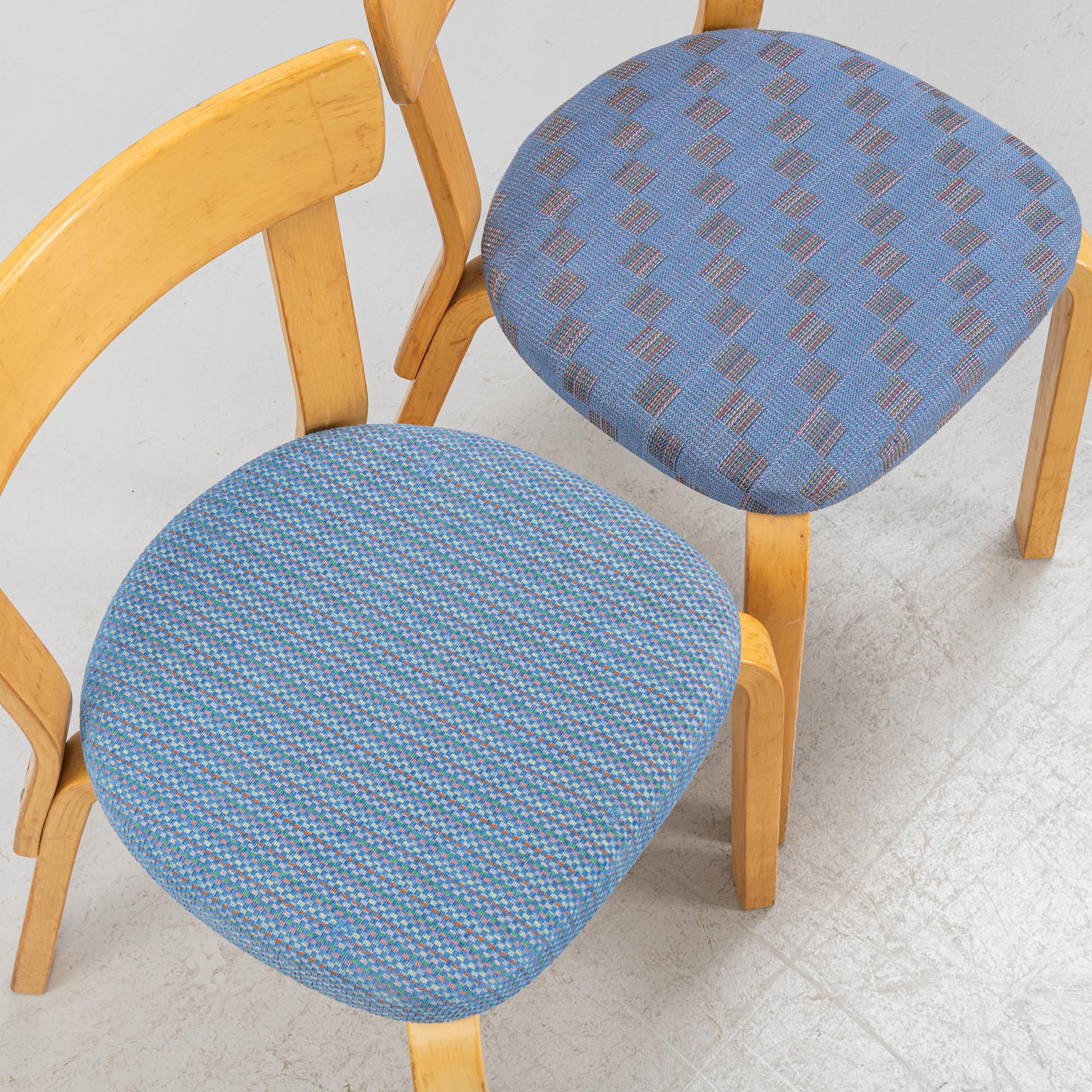 Alvar Aalto, stolar, 6 st, modell 69, Artek, Finland.