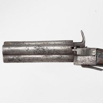 Percussion revolver, Aledalare (?), mid-19th century.