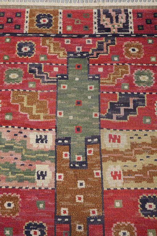 Märta Måås-Fjetterström, a carpet, "Tornet", knotted pile, ca 244,5-246,5 x 155-159,5 cm, signed AB MMF.