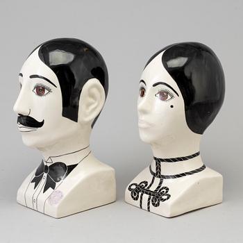 Two T Davidson and A Smith porcelain figurines, signed, second half of the 20th century.