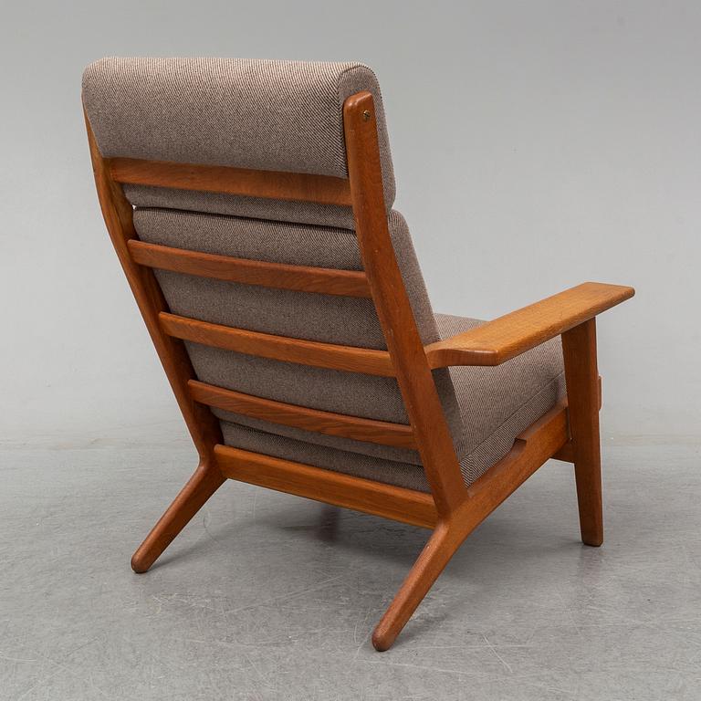 HANS J WEGNER, an oak 'GE-290' easy chair from Getama, Denmark.