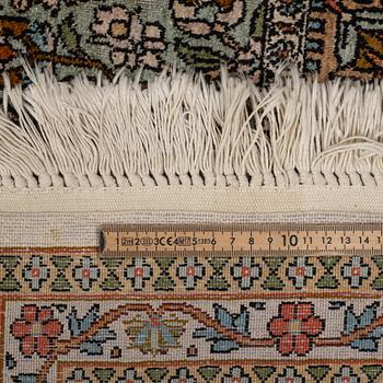 A CARPET SILK KASHMIR, CA 311 X 205 CM.
