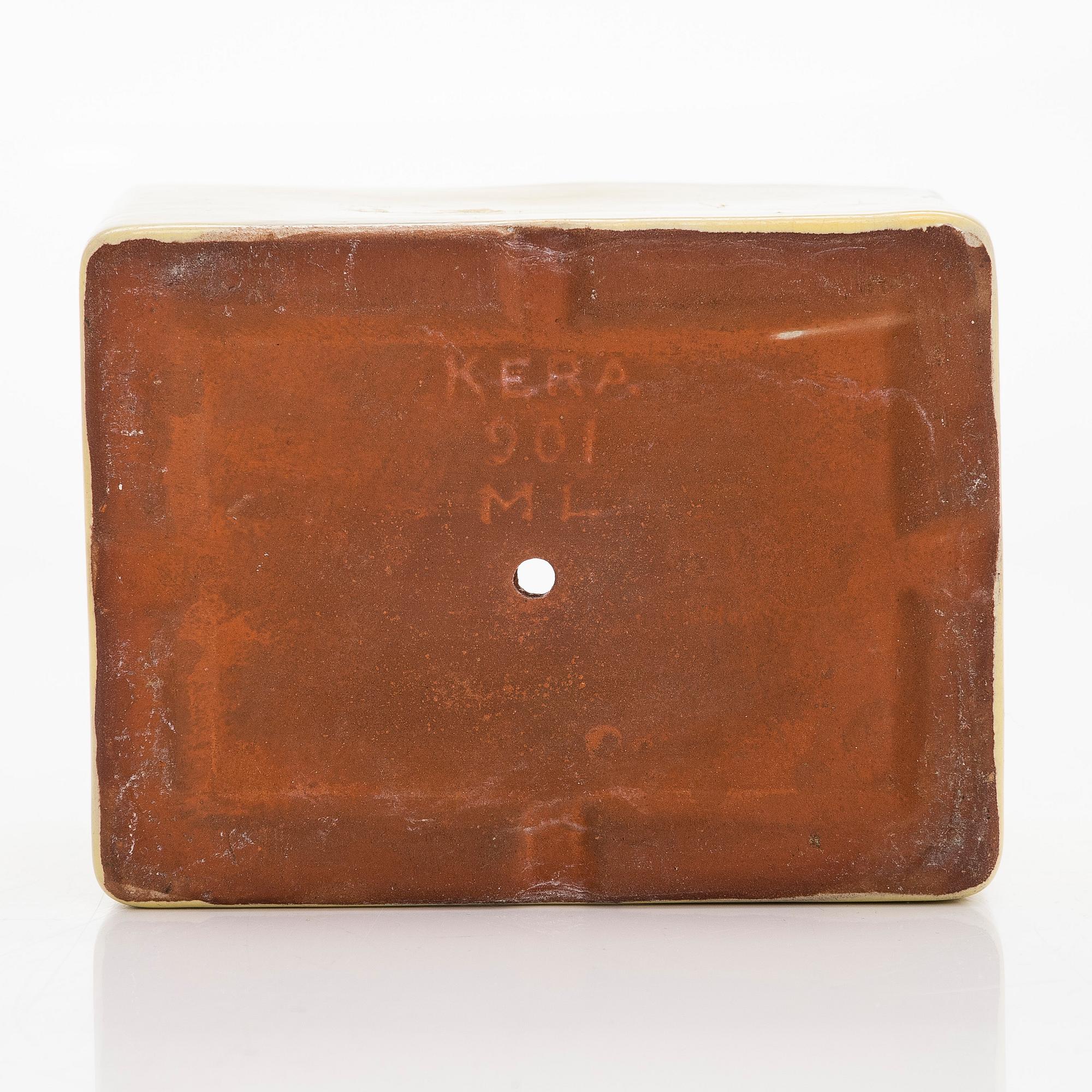 Marita Lybeck, a ceramic flower pot, model 901 , signed ML KERA.