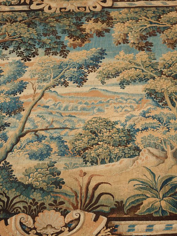 A tapestry, "A Verdure", tapestry weave, ca 286-293 x  313-322 cm, Flanders, the 17th century.