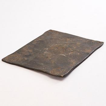 A Swedish copper plate, 2 Daler silvermynt, Fredrik I 1725.