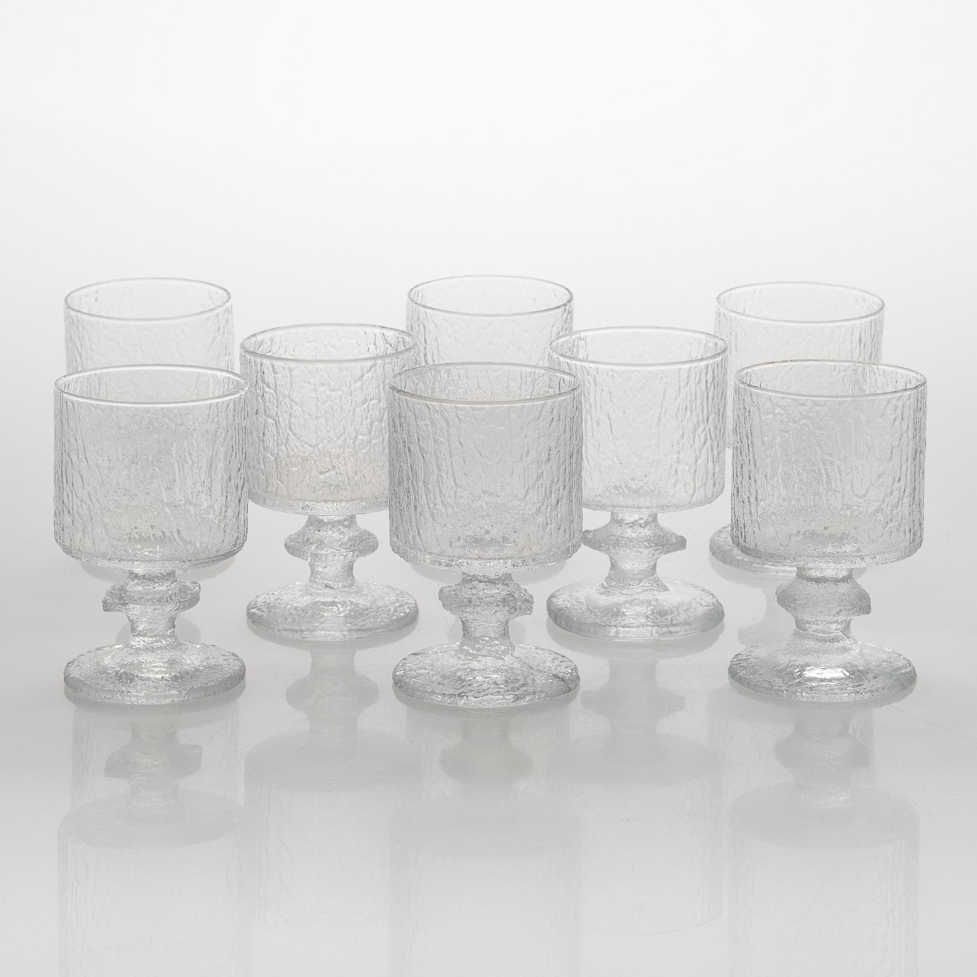 Timo Sarpaneva, dricksglas, 23 st, "Senaattori"  för Iittala.