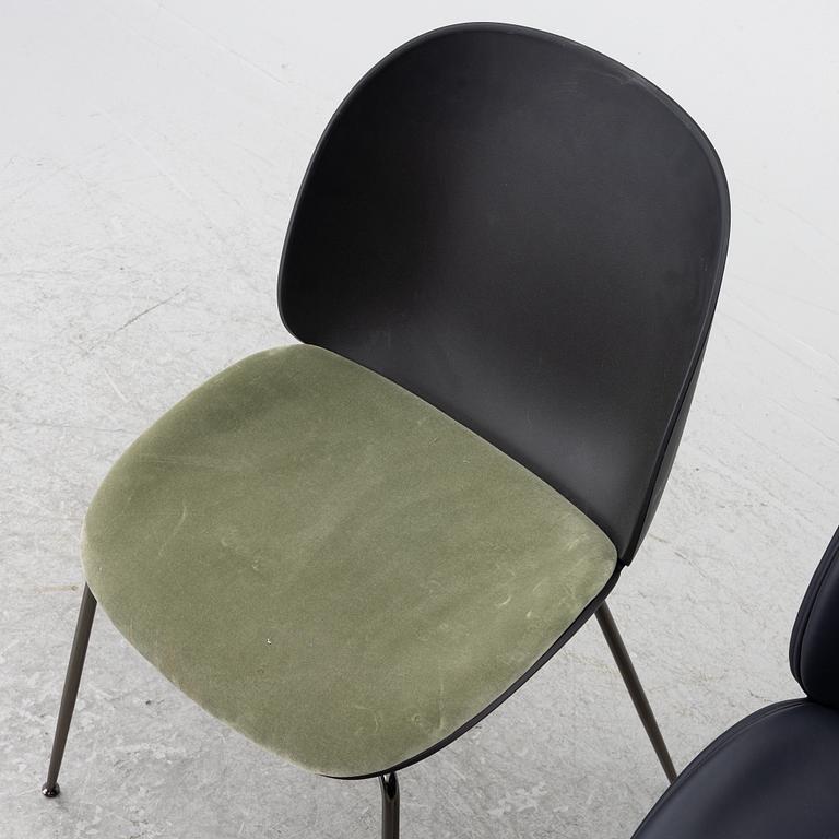 GamFratesi, six 'Beetle' chairs, Gubi, Denmark.