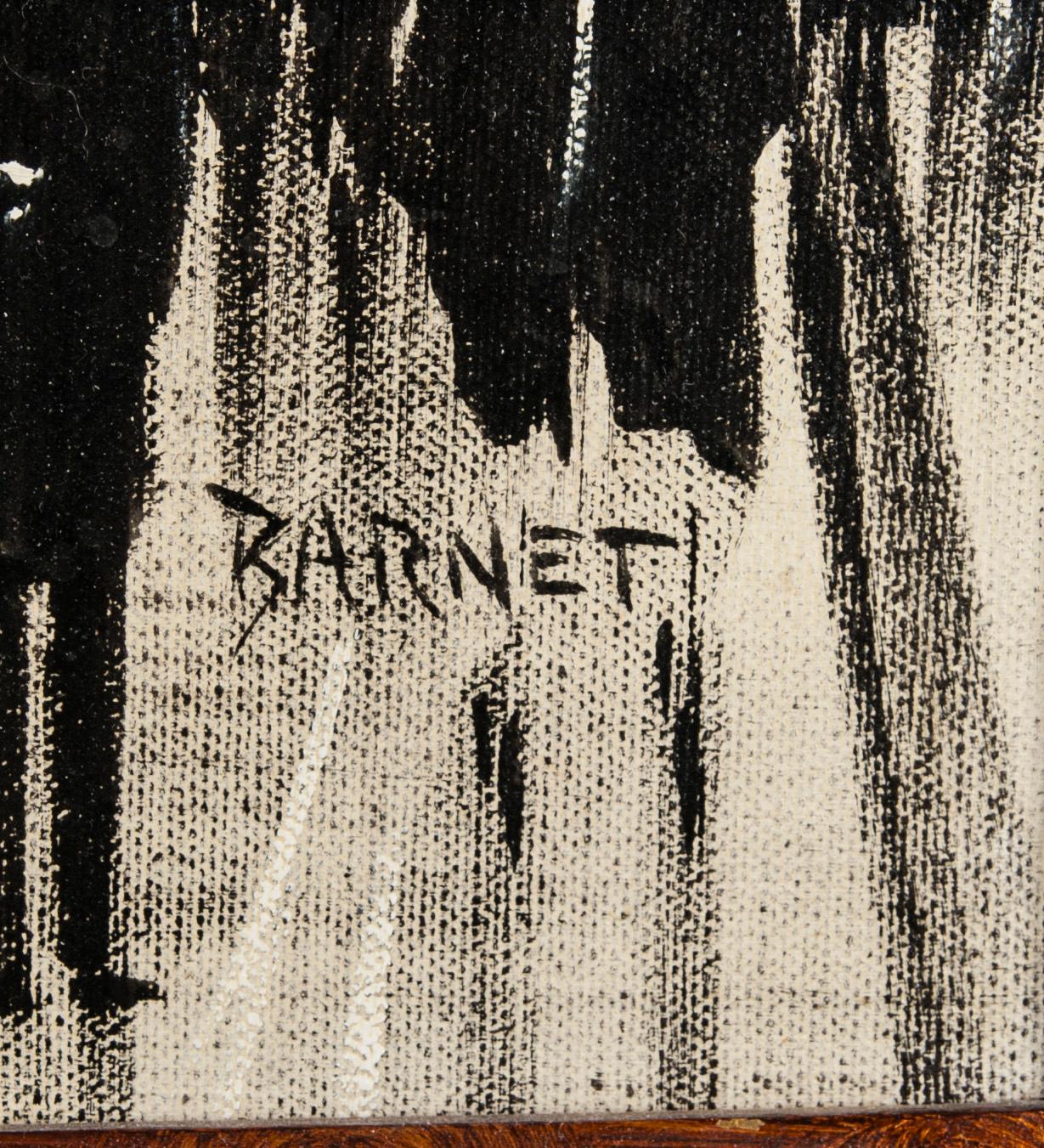 OKÄND KONSTNÄR, olja på duk, signerad Barnet, 1960-tal.