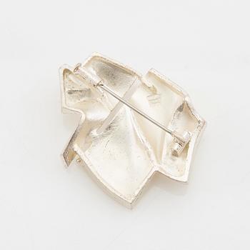 Björn Weckström, Brooch "Stranger on Io" sterling silver, Lapponia 1993.