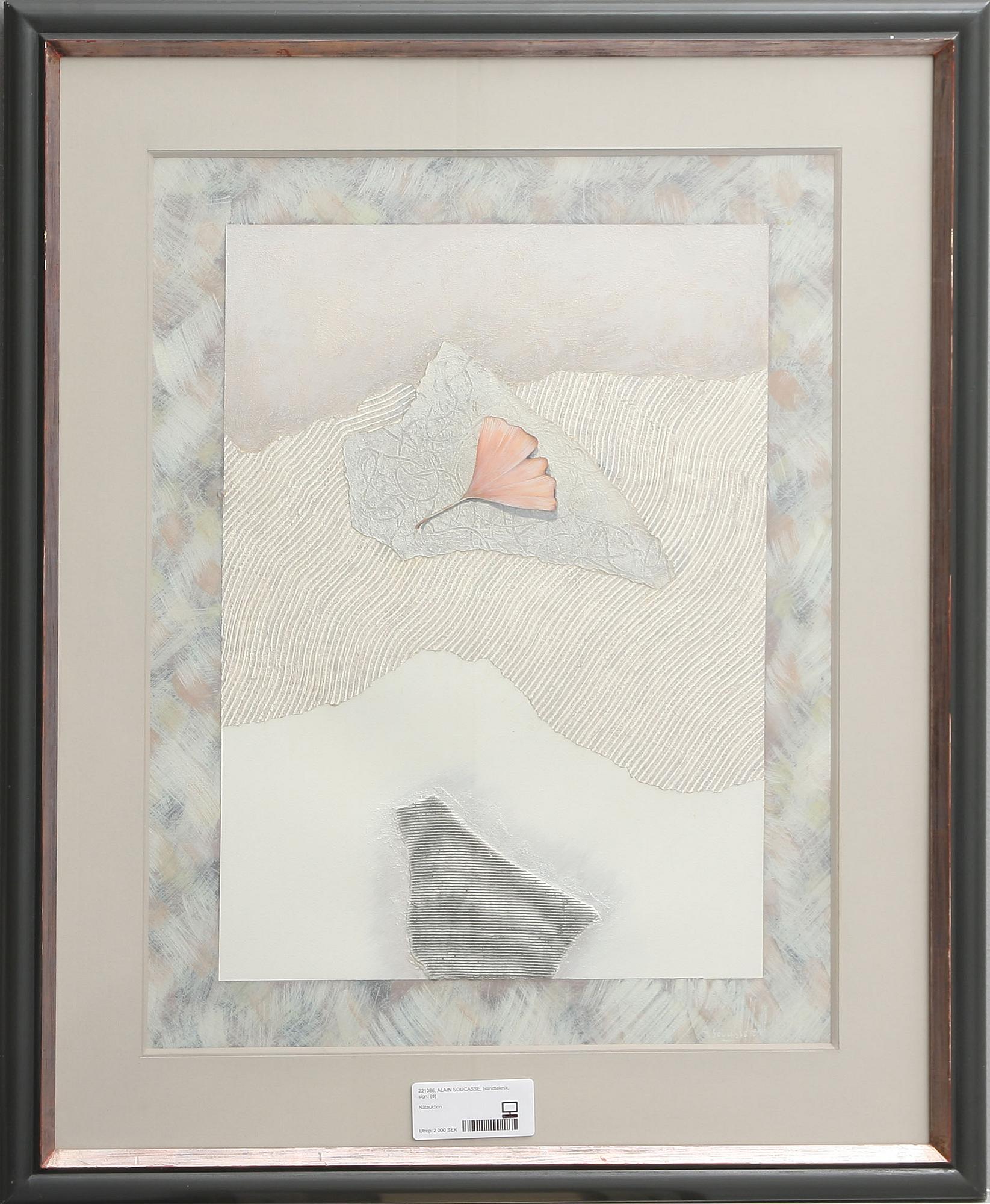 ALAIN SOUCASSE, blandteknik, sign.