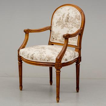 KARMSTOL, Louis XVI-stil, Frankrike, 1900-talets första hälft.