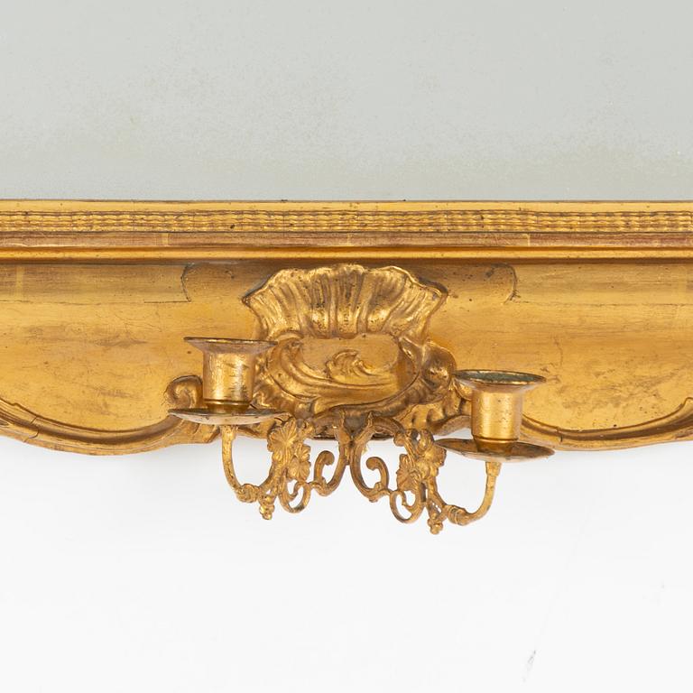 Mirror wall sconce, mid-19th century.