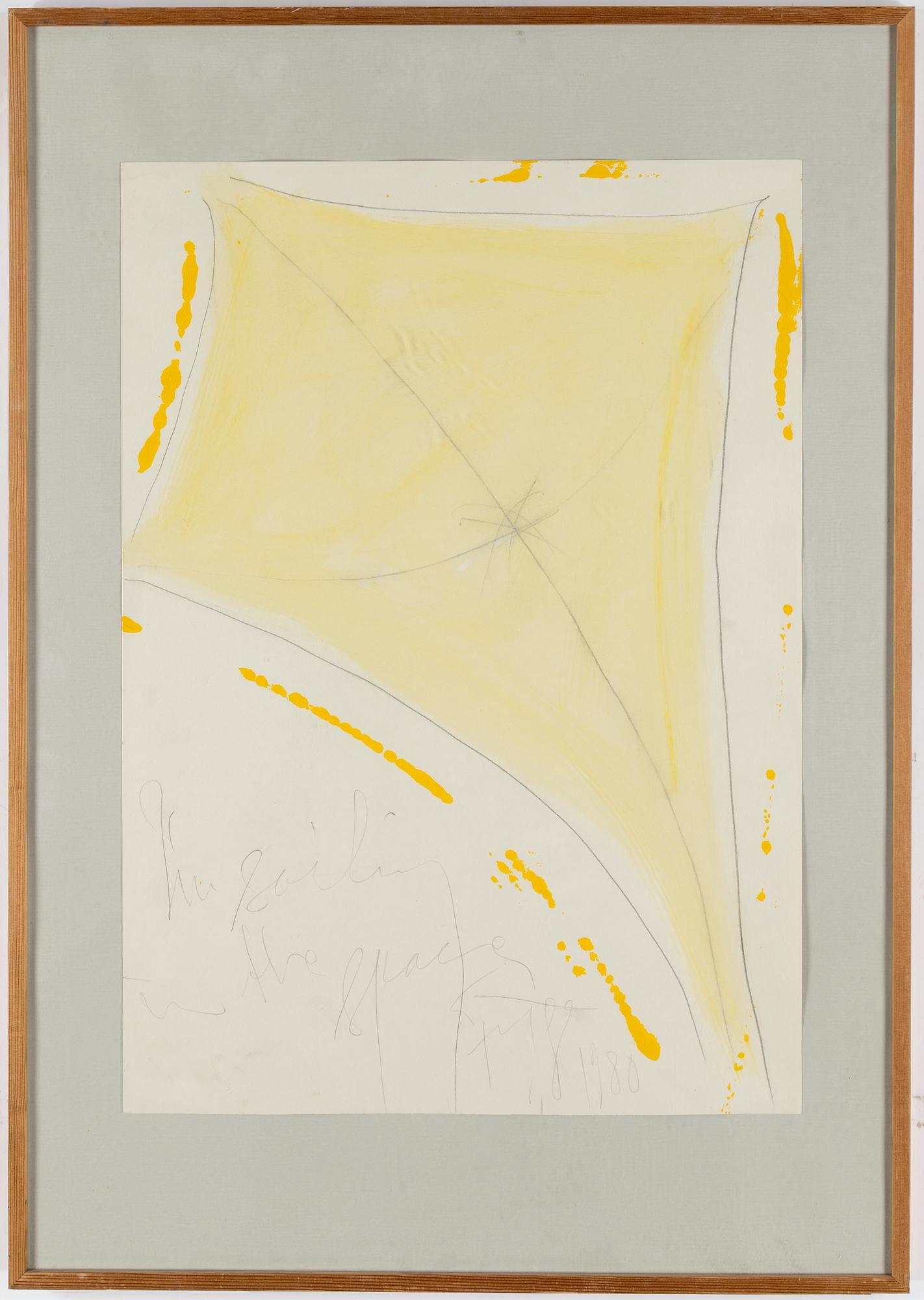 EDDIE FIGGE, mixed medua, signed and dated 1980.