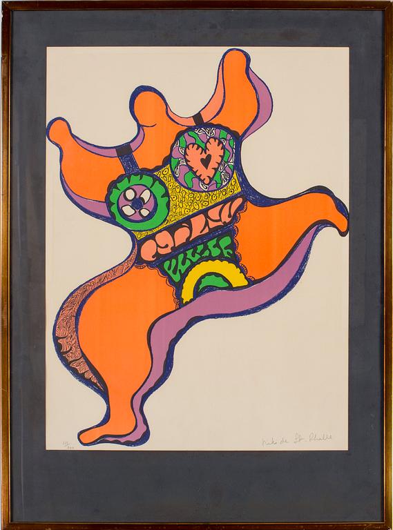 NIKI DE SAINT PHALLE, färglitografi, "Nana", 1971, signerad och numrerad 235/300.