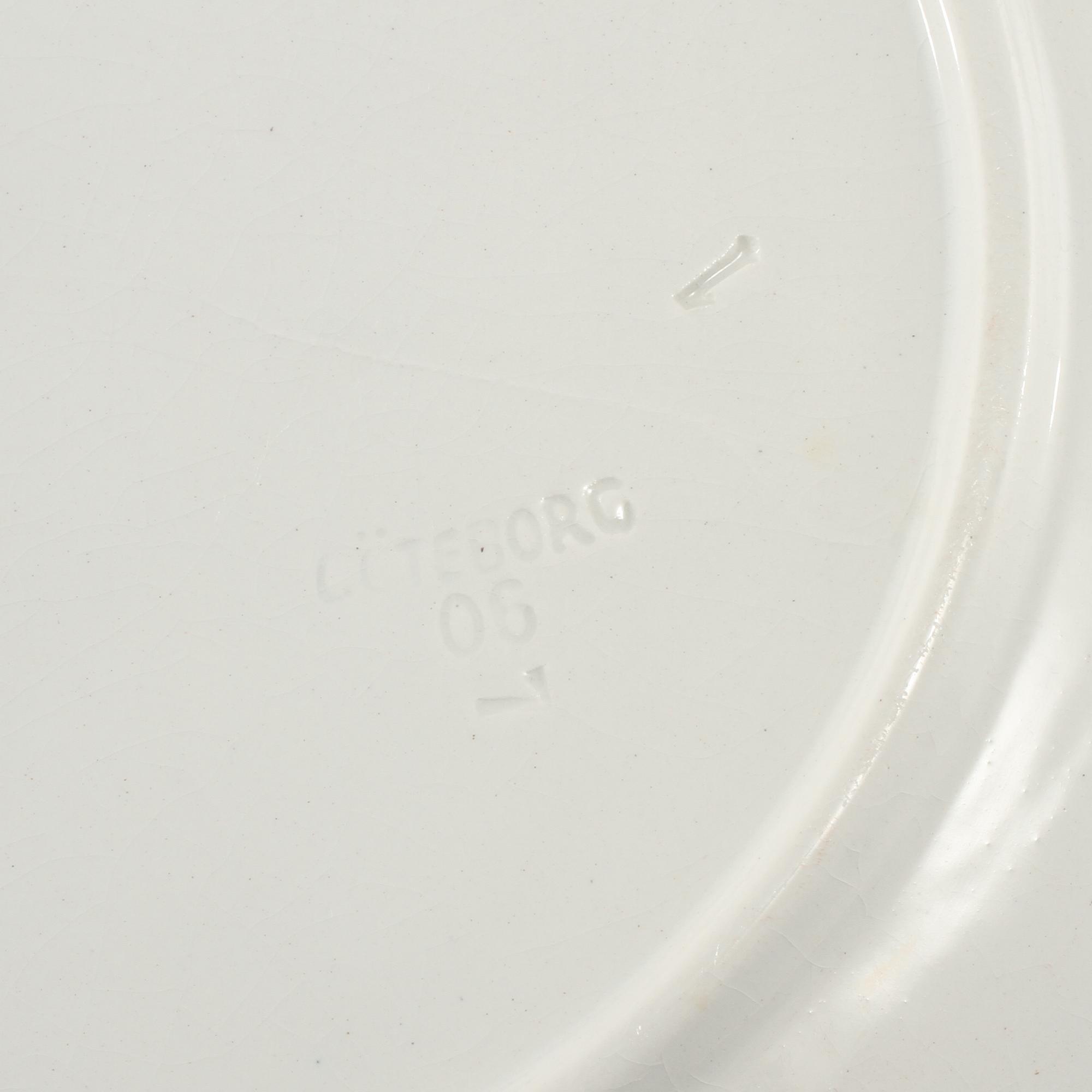 KRÄFTSERVIS, 7 delar, flintgods, Göteborg, 1900-talets första hälft.