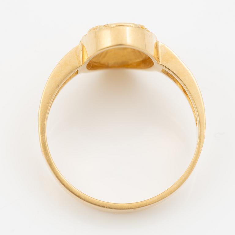 Lapponia, ring 18K guld, Finland 1978.