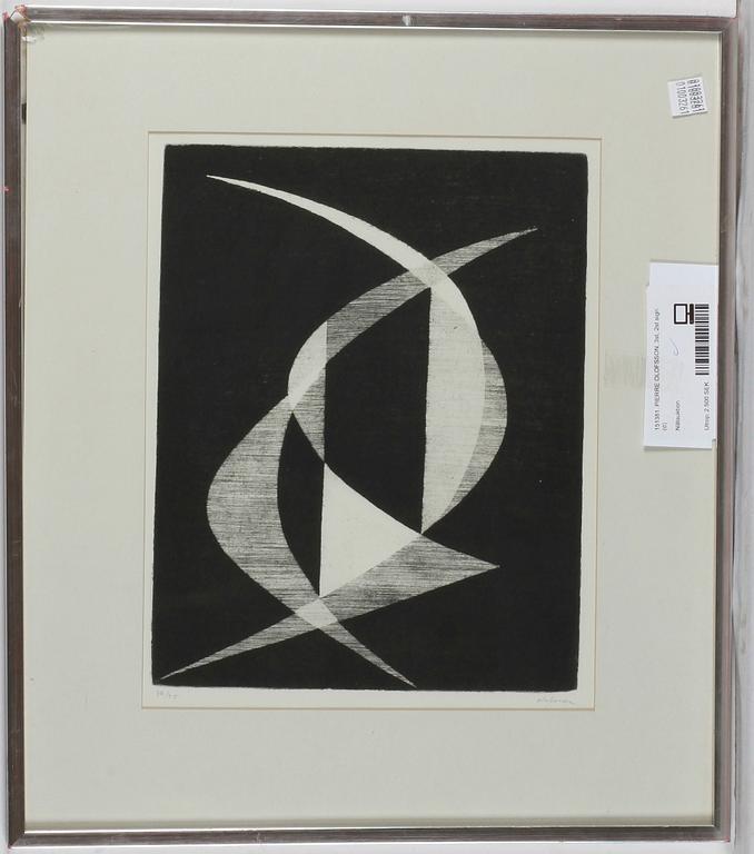 PIERRE OLOFSSON, litografier, 3 st, varav 2 st sign o numr.