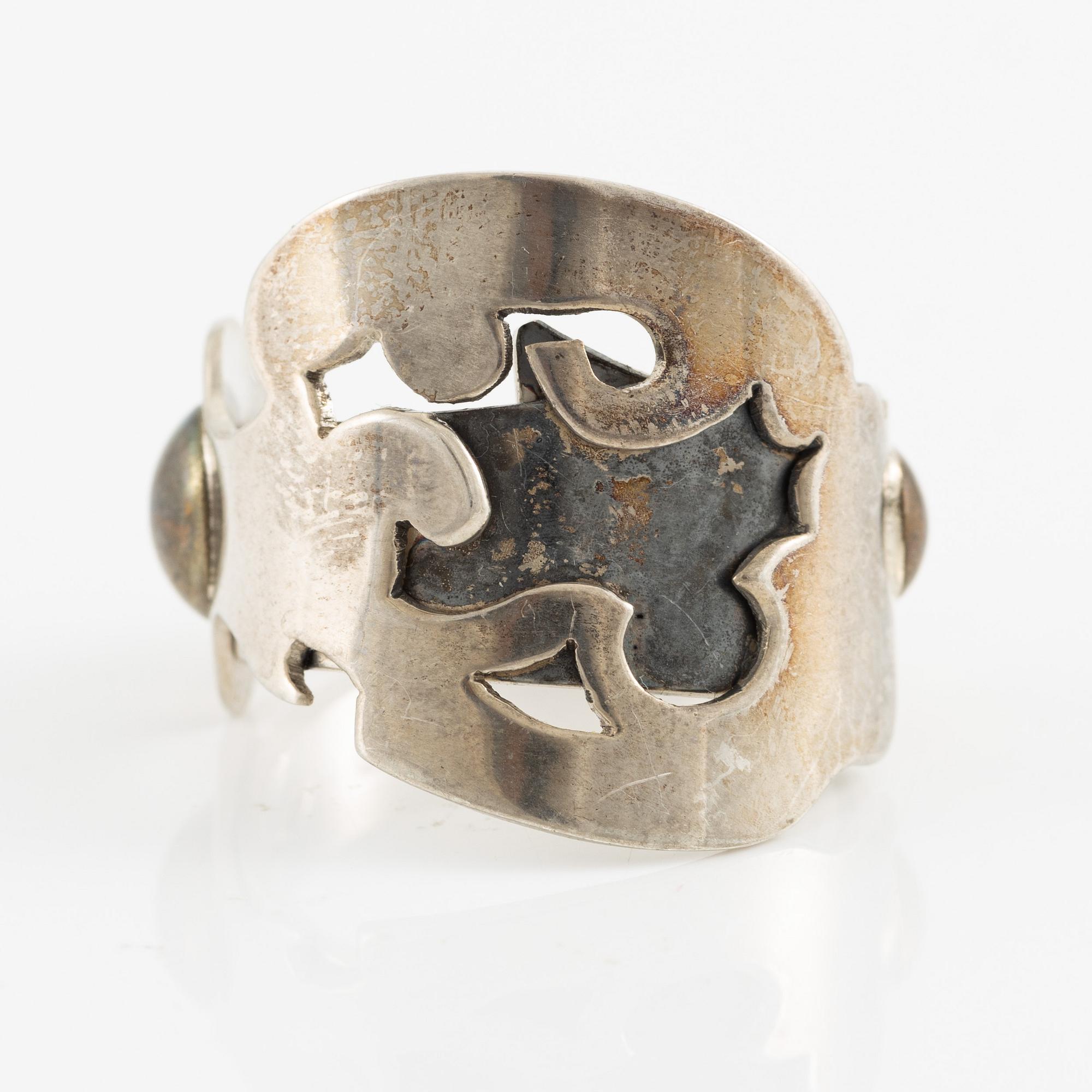 Jan-Christer Lundqvist, ring, sterlingsilver, Skövde 1997.
