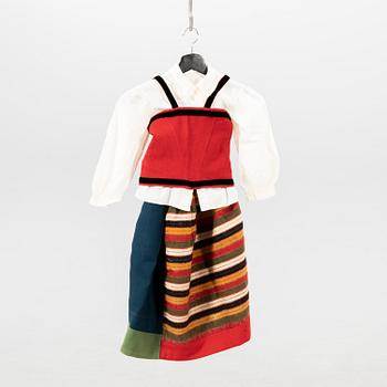 Traditional Folk Costume from Dalarna, for children, first half of the 20th century.