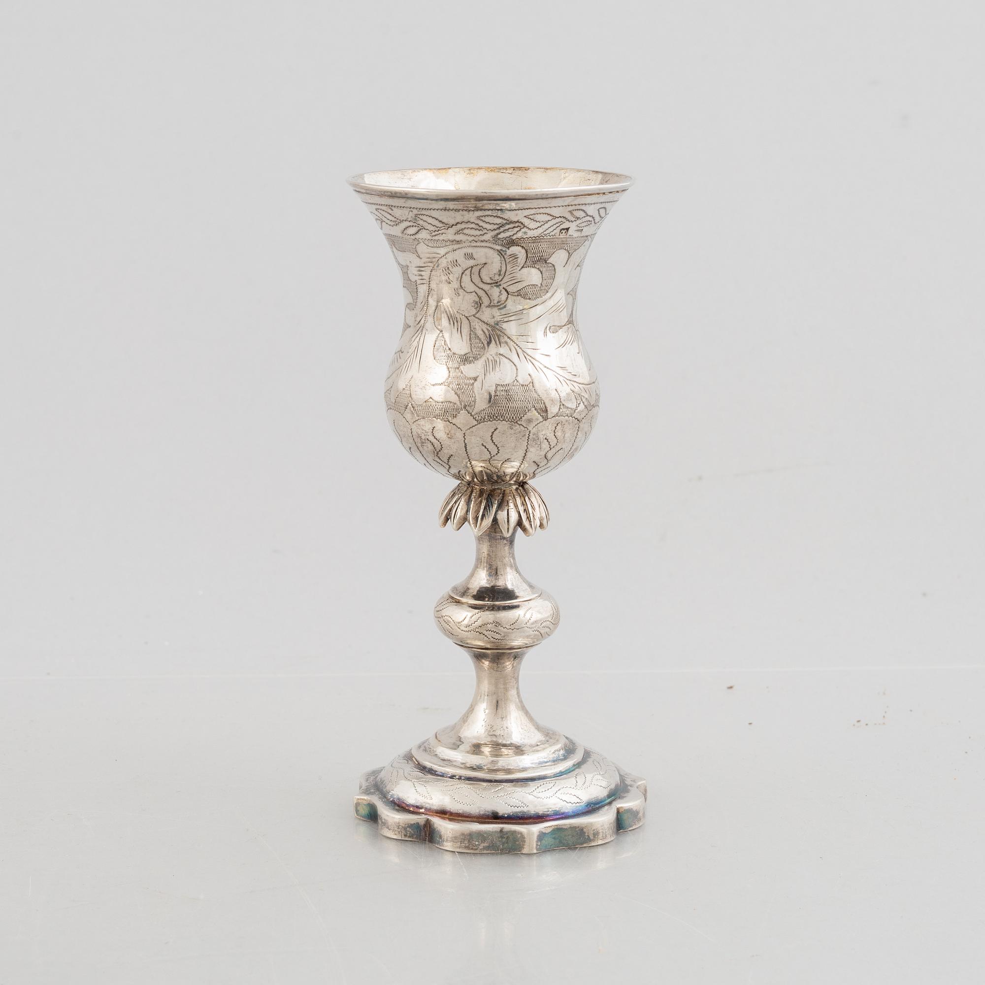 A silver chalice, Vilnius 1860.