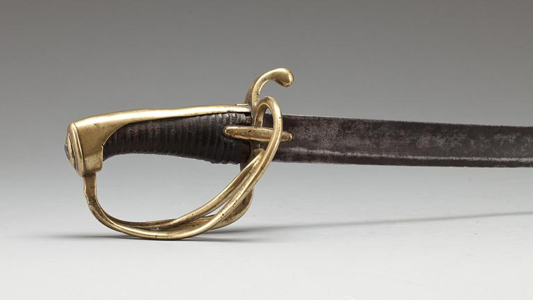 SABEL, Sverige, kavalleri, m/1814, signerad på klingrygg.