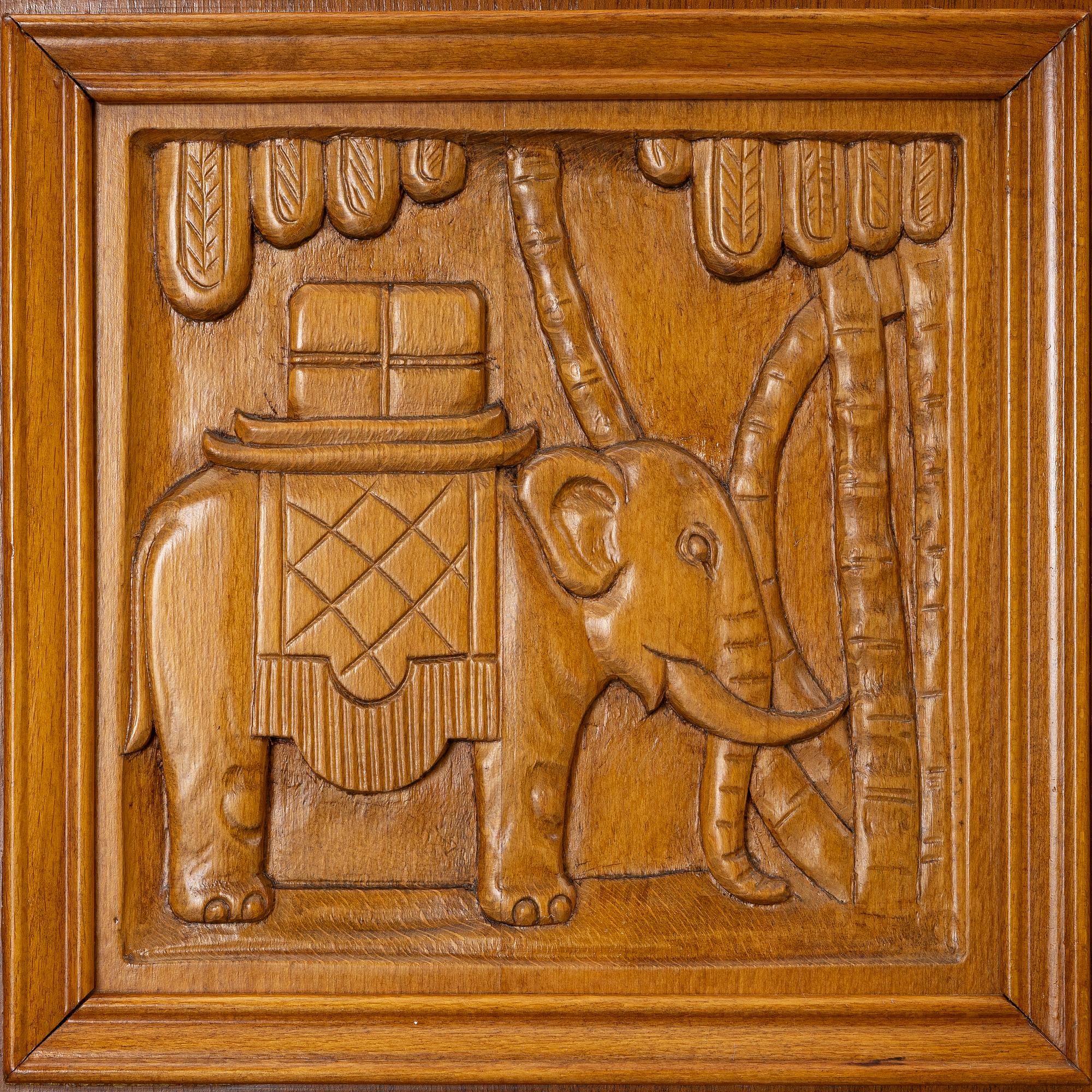 Eugen Höglund, a walnut cabinet, executed in his workshop in Vetlanda, Sweden 1950s.