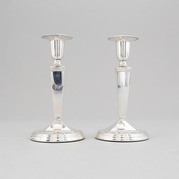 Seven silver candlesticks, GAB, Stockholm, 1957-66.