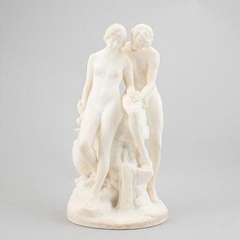 REINHOLD BÖLTZIG, skulptur. Signerad. Marmor, höjd 37 cm.