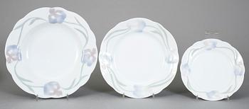 SERVISDELAR, 10 stycken, "Iris", Alf Wallander, Rörstrand.