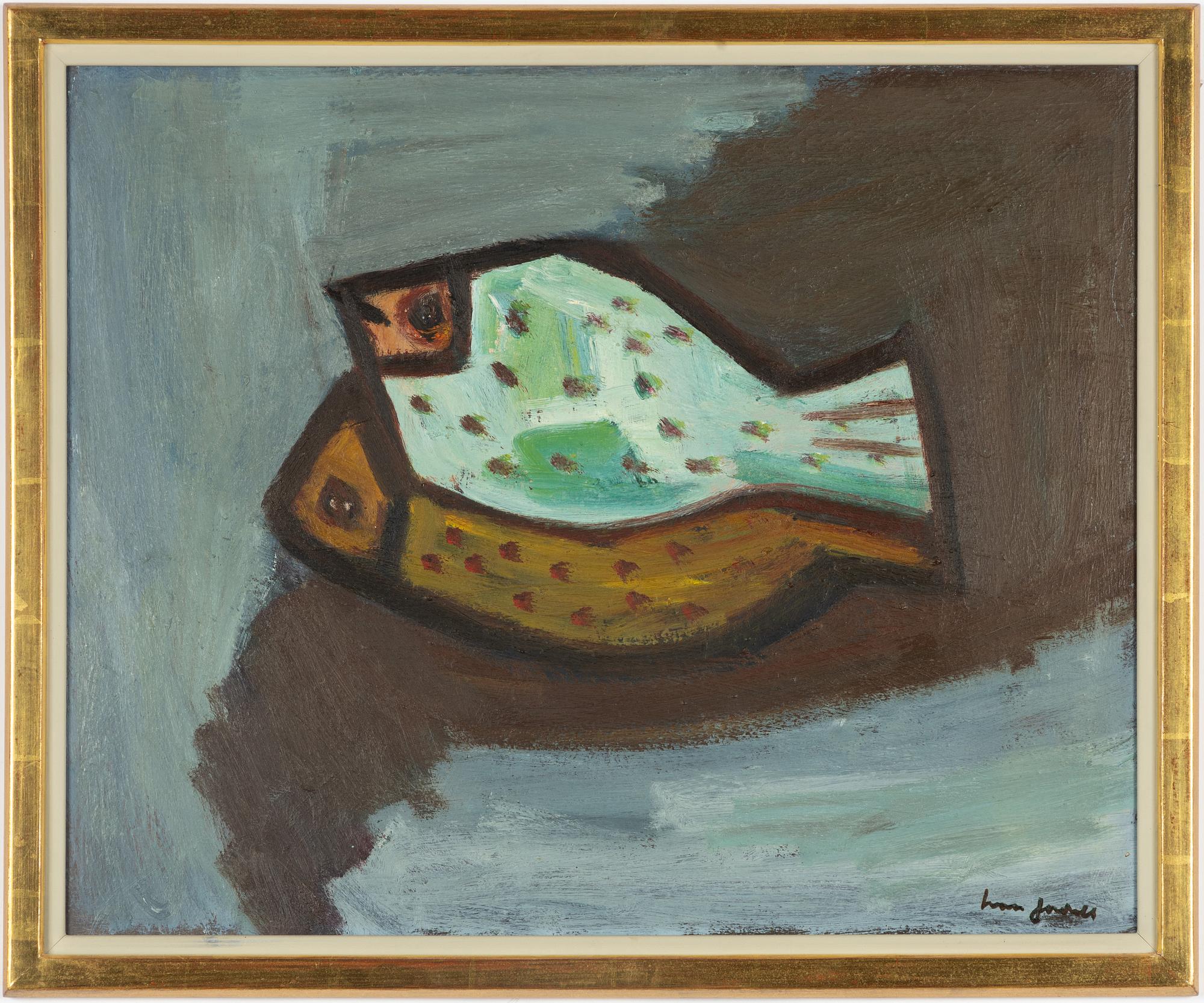 Ivan Jordell, Stilleben med fiskar.