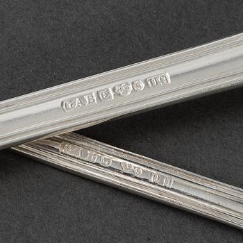GAB, bestickservis, 85 delar, silver, Stockholm, 1965-70.