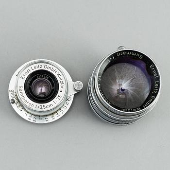 LEICA IIIf, 1950-51, with several objectives and acessoaries.