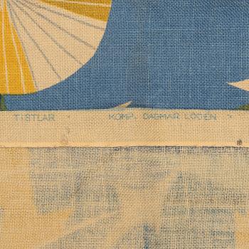 Dagmar Lodén, a pair of "tistlar" curtains, Jobs Handtryck, Sweden.