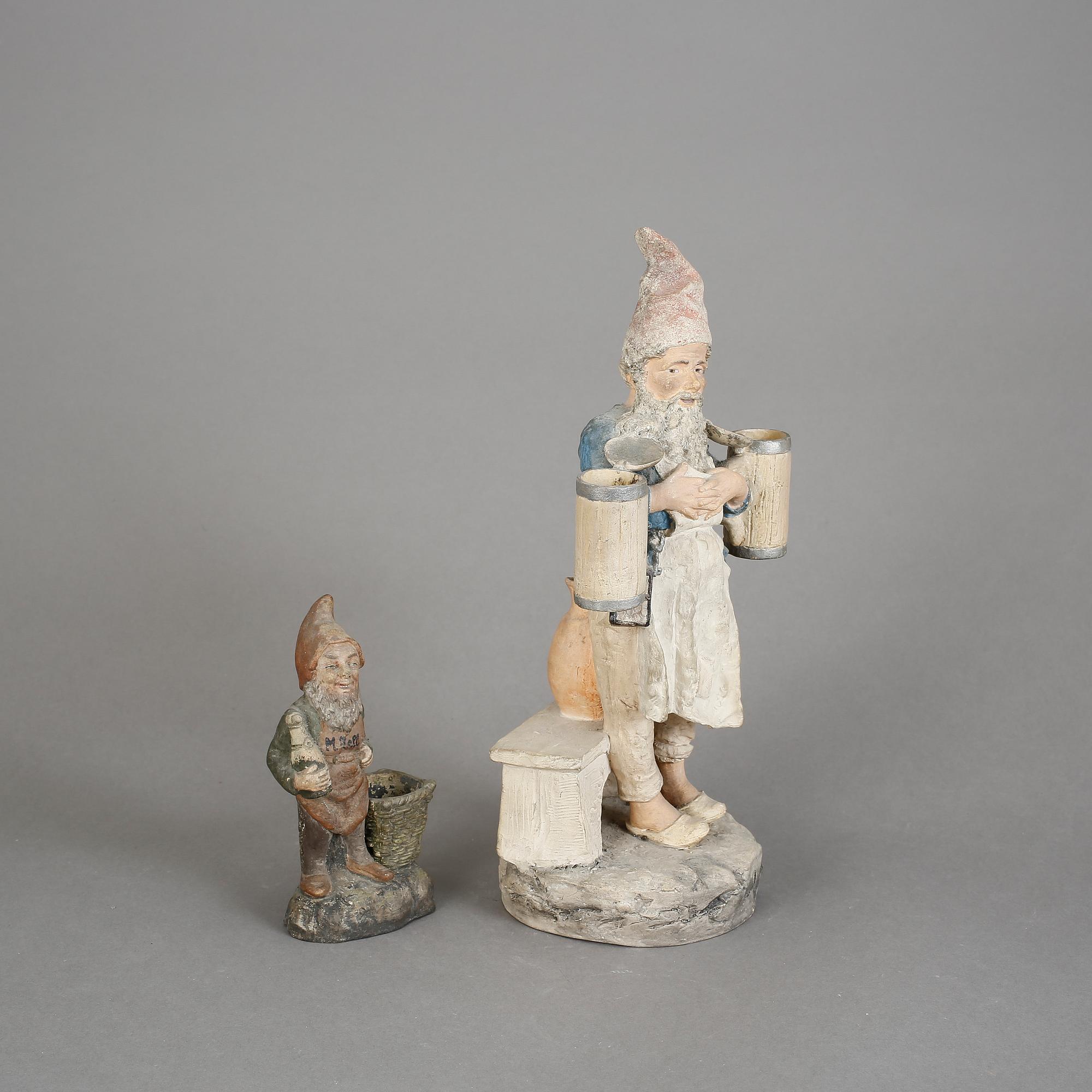 FIGURINER, 2 st, keramik, 1900-tal.