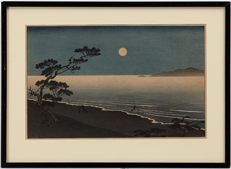Arai Yoshimune, after, "Suma Beach at Night".