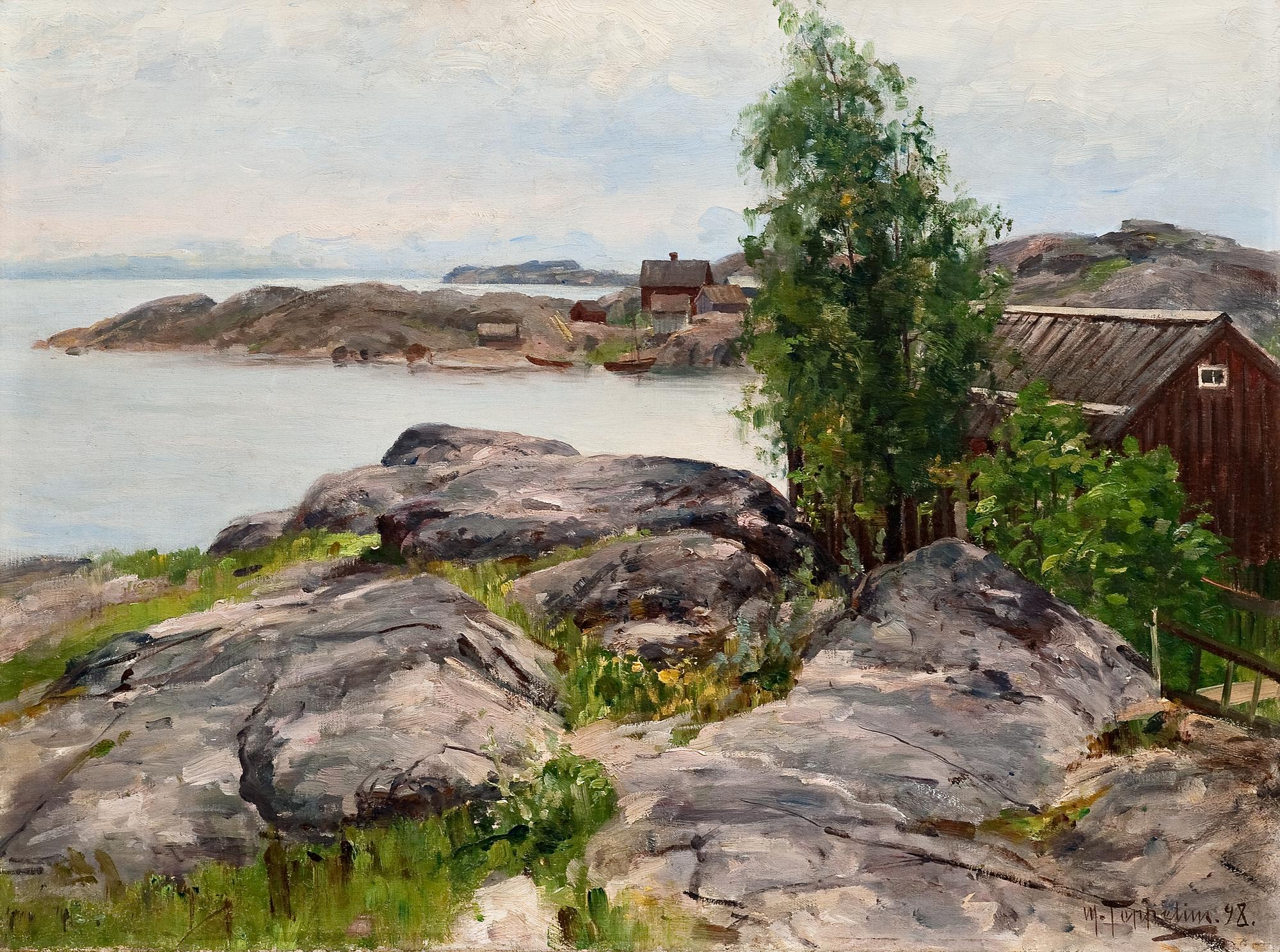 WOLDEMAR TOPPELIUS, Olja på duk, sign. och dat. -98.
