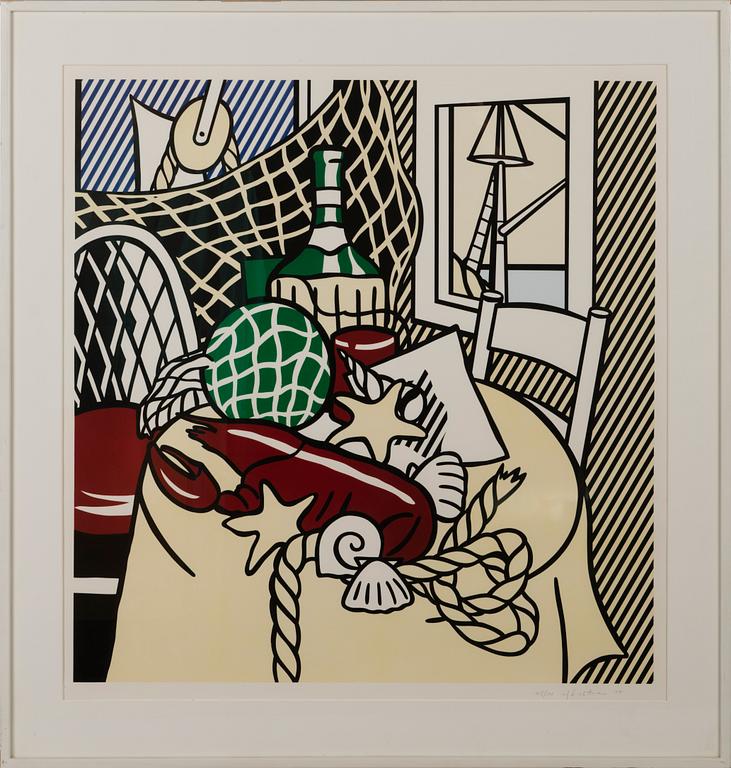 ROY LICHTENSTEIN, "STILL LIFE WITH LOBSTER".