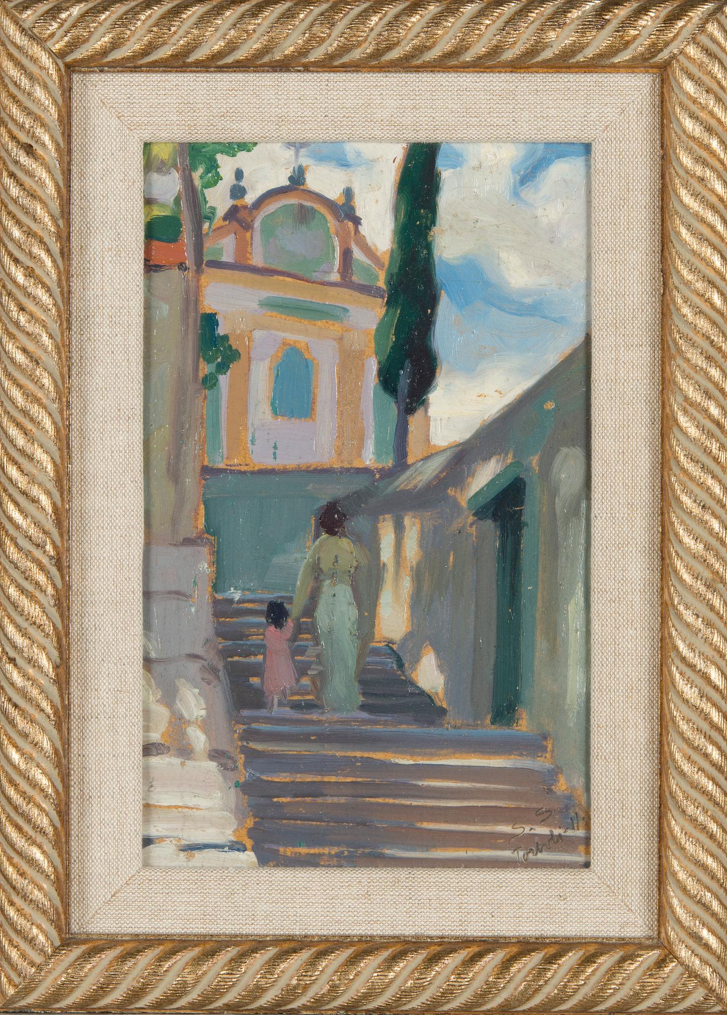 Santeri Salokivi, Mother and Child on the Stairs.