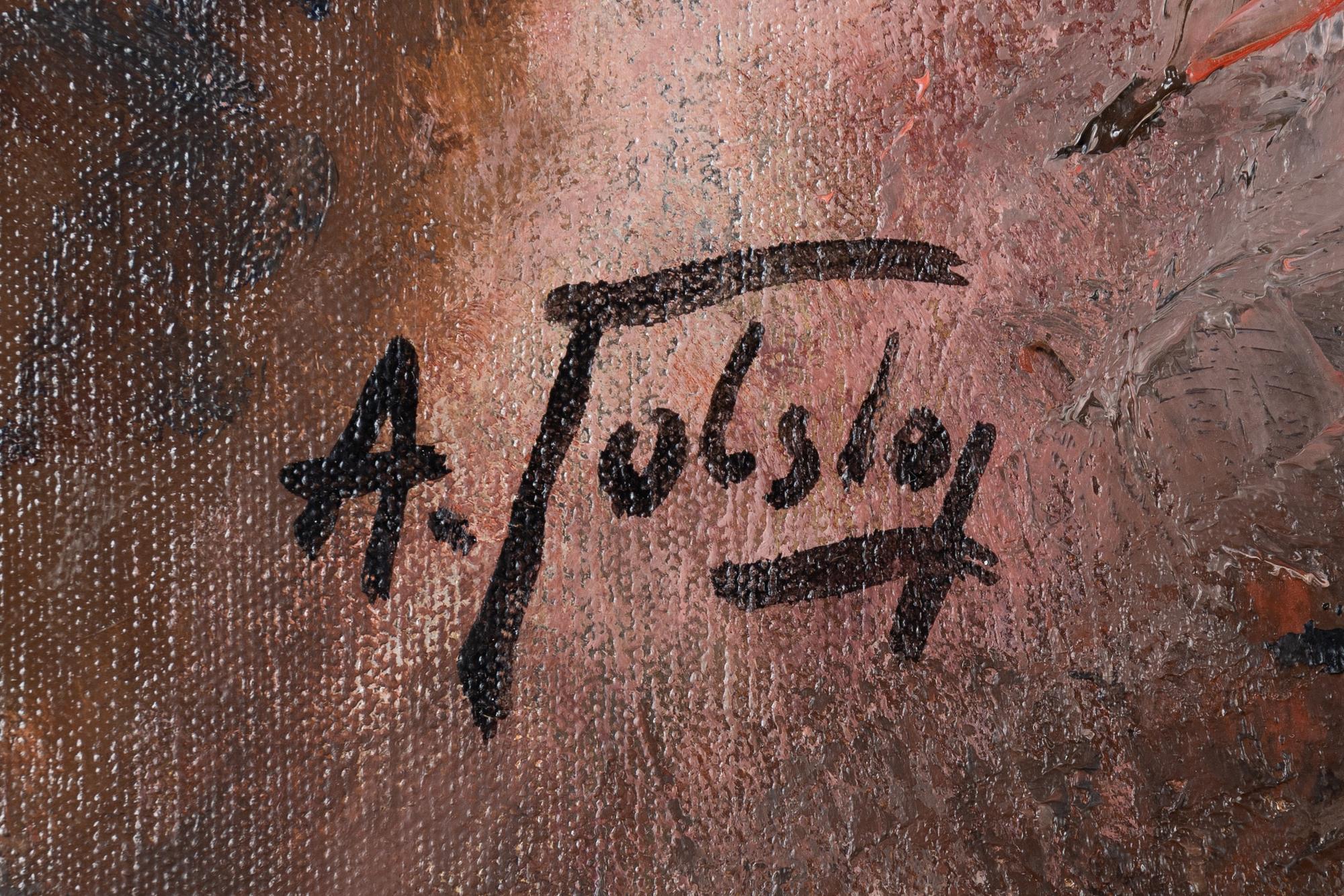 Alexander Tolstoy, oil on canvas, signed.