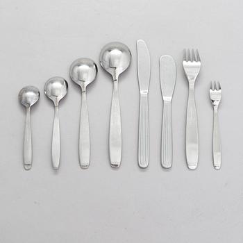 Kaj Franck, 23-piece 'Scandia' cutlery in stainless steel for Hackman Sorsakoski.