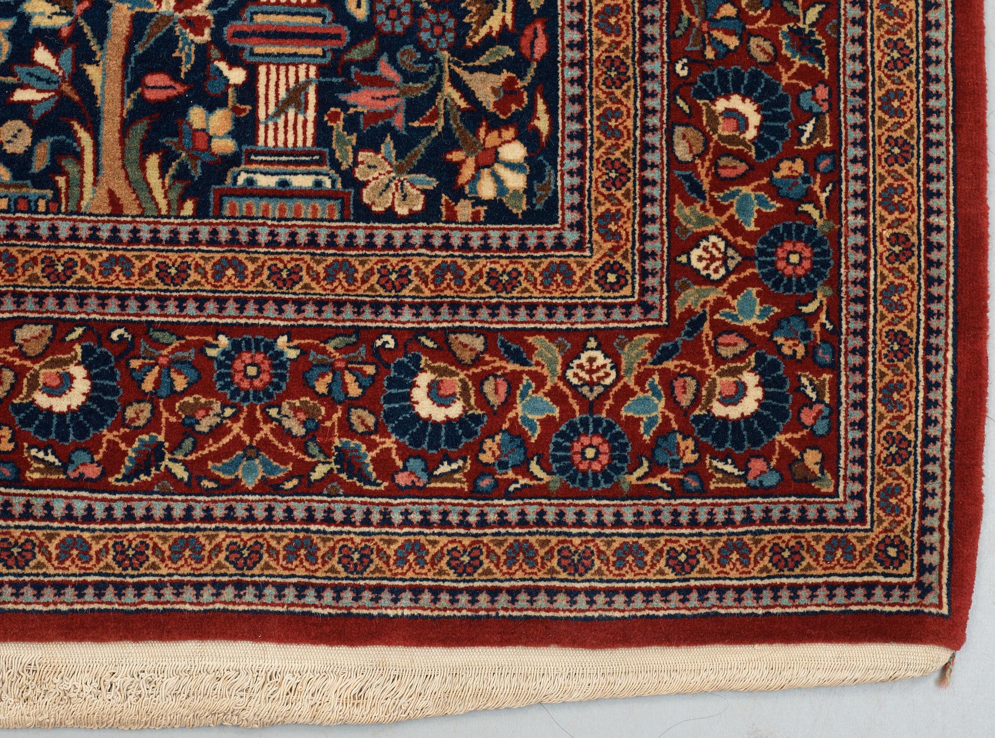 SEMI-ANTIQUE KASHAN DABIR. 158 x 108 cm.