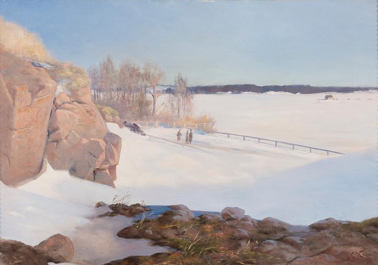 JOHAN ELIS KORTMAN, NÄKYMÄ ETELÄ-HELSINGISTÄ.