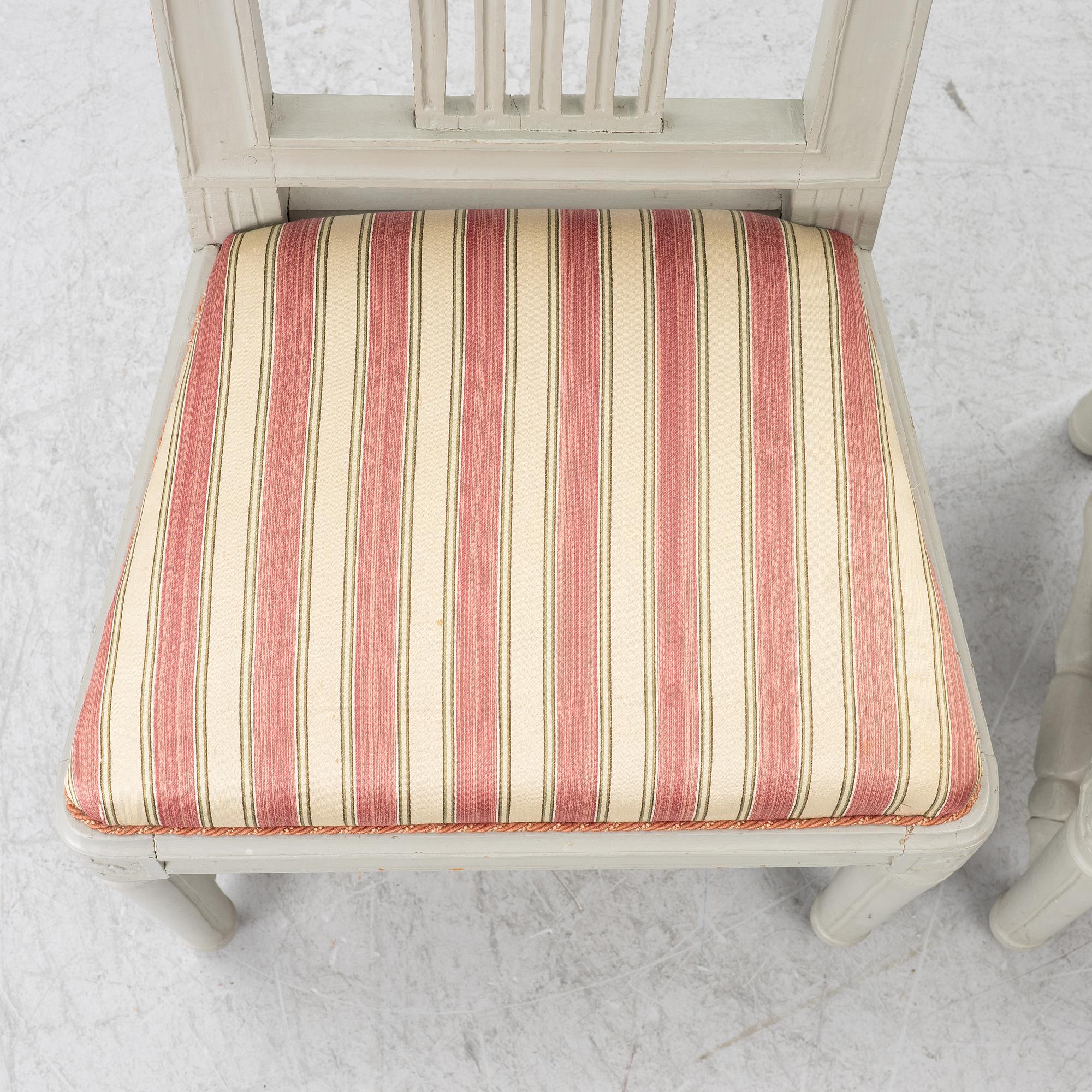 Chairs, a pair, Gustavian, Lindome, circa 1800.