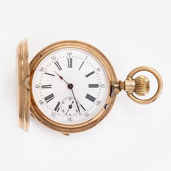 Borel Neuchatel, pocket watch, hunter, 37.5 mm.