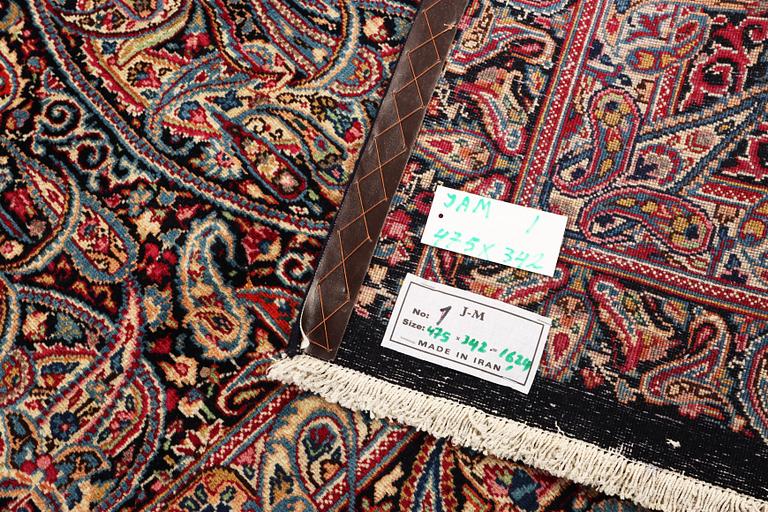 Carpet, Kirman Lavar, approx. 475 x 342 cm.