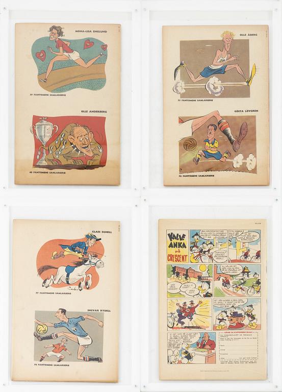 Comics, 4 pcs "Fantomen", No. 1, 19, & 20 1952 and No. 9, 1958.