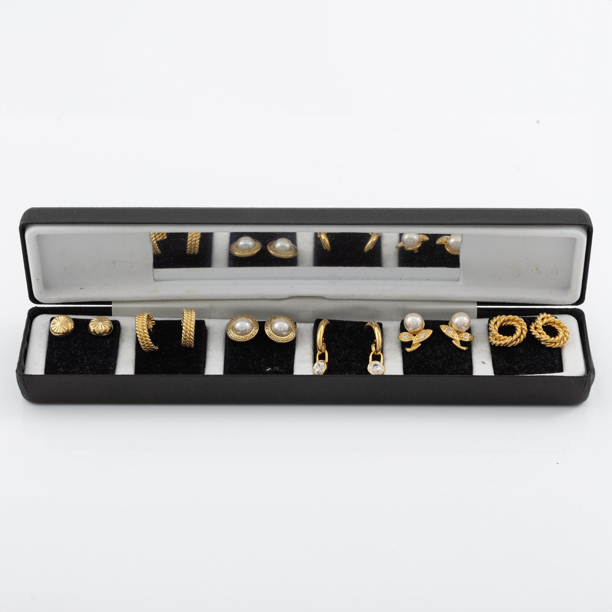 Pierre Cardin, earrings, 6 pairs. Vintage.