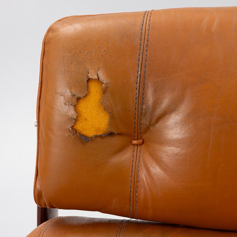Percival Lafer, armchair with footstool, Lafer MP, Brazil, 1960s/70s.