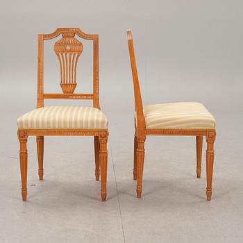 STOLAR, 6 st, gustaviansk stil, 1900-talets andra hälft.